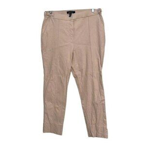 Ellen Tracy Womens Beige Slim Fit Trousers US L